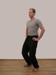 Exercise to hold a stone to increase strength