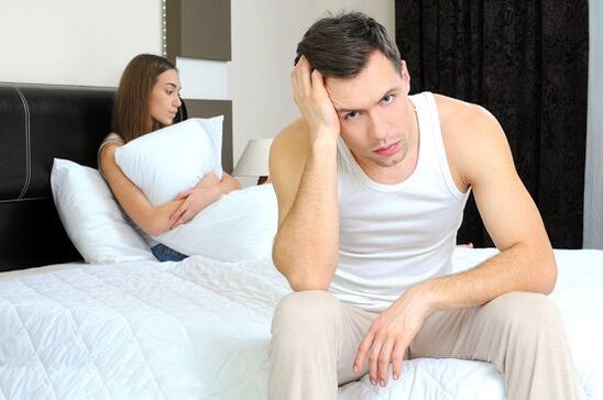 A man is troubled with pathological discharge when aroused