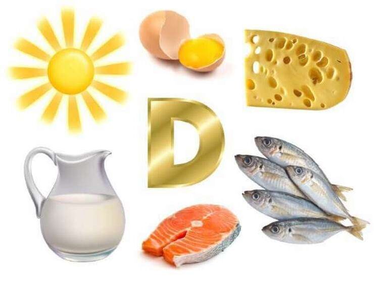 Vitamin D in products for strength